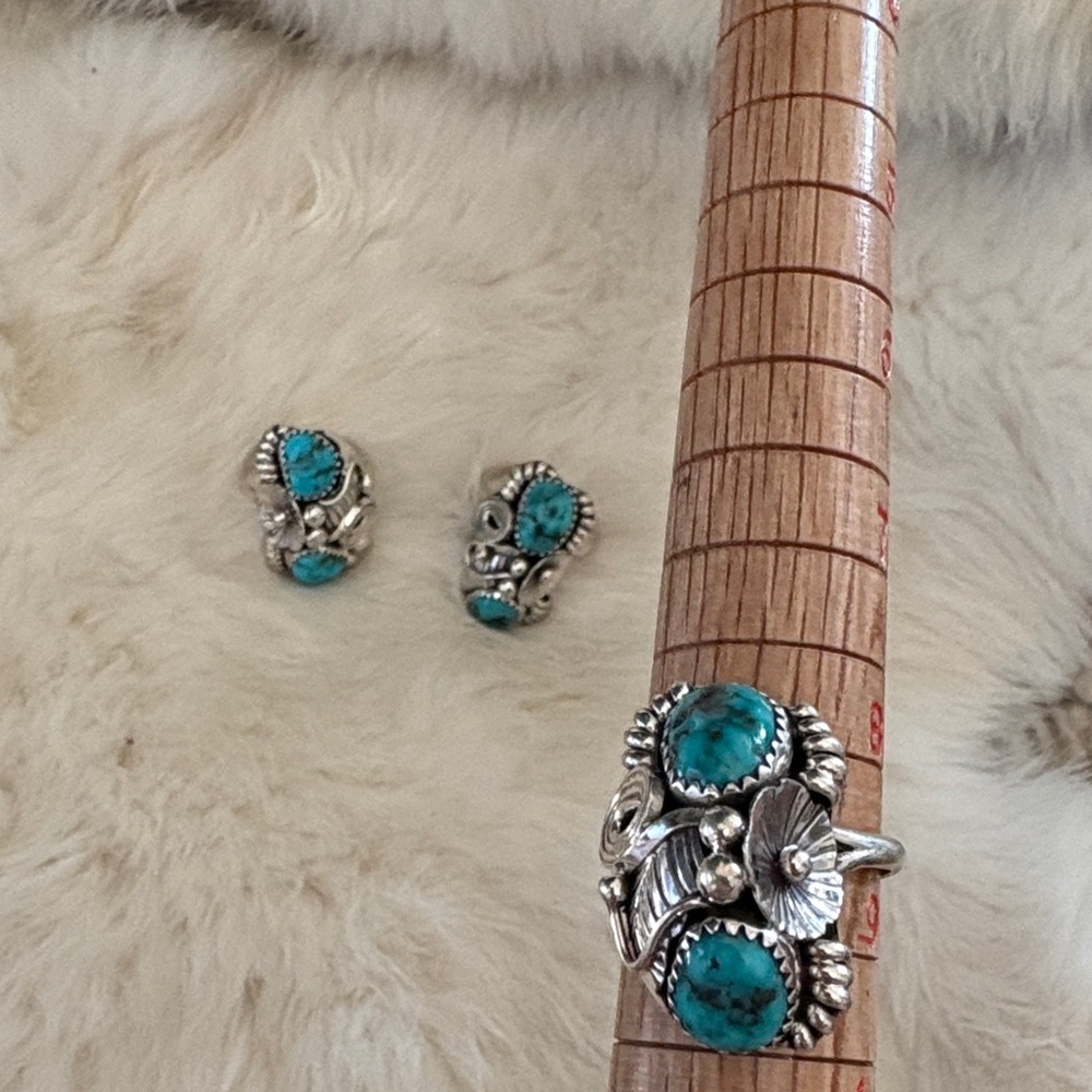 Silver and Turquoise Rings. Price for one not all